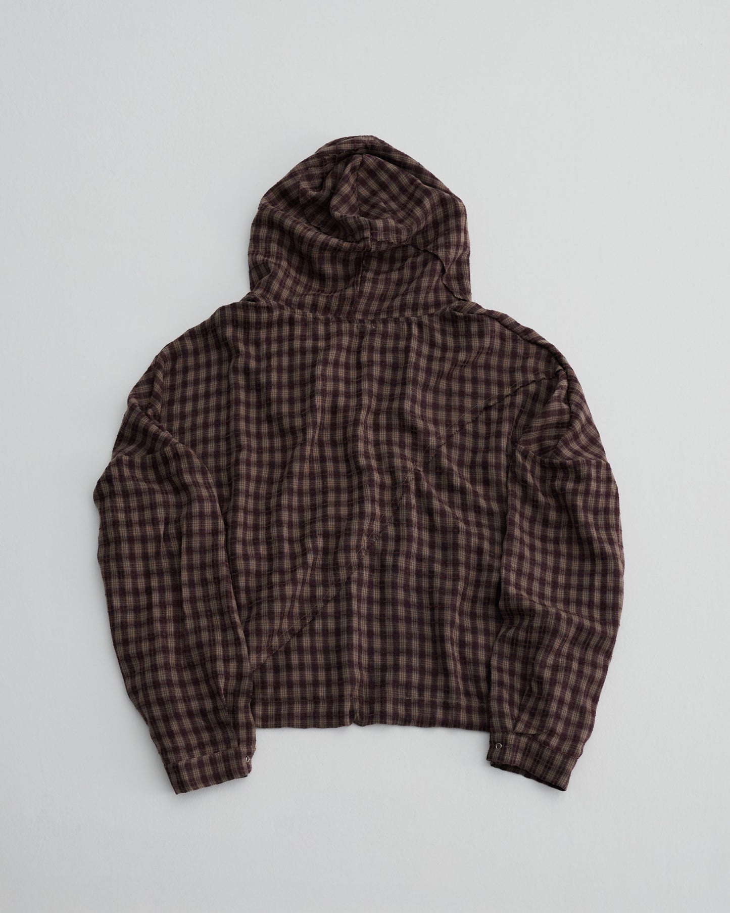 KLONE DESIGN - PLAID HOOD JACKET