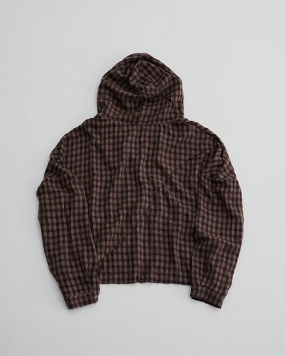 KLONE DESIGN - PLAID HOOD JACKET
