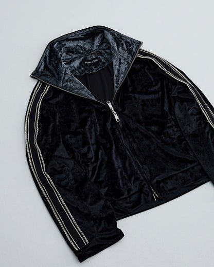 KLONE DESIGN - VELVET CROPPED ZIP JACKET - (MENS&WOMENS)