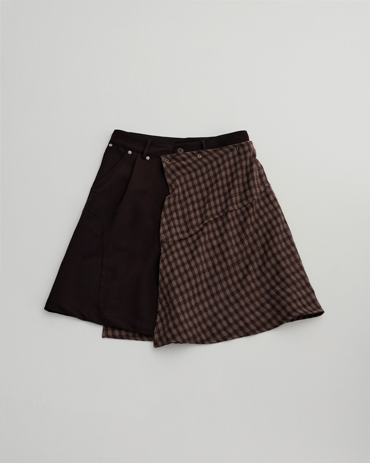 KLONE DESIGN - FAKE PLAID SKORTS