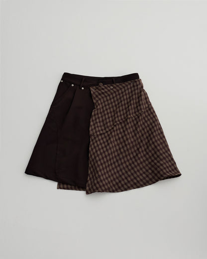 KLONE DESIGN - FAKE PLAID SKORTS