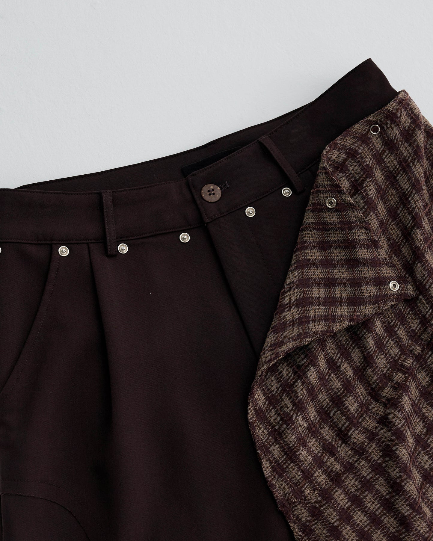 KLONE DESIGN - FAKE PLAID SKORTS
