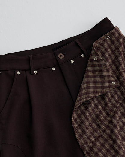 KLONE DESIGN - FAKE PLAID SKORTS