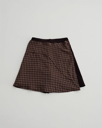 KLONE DESIGN - FAKE PLAID SKORTS