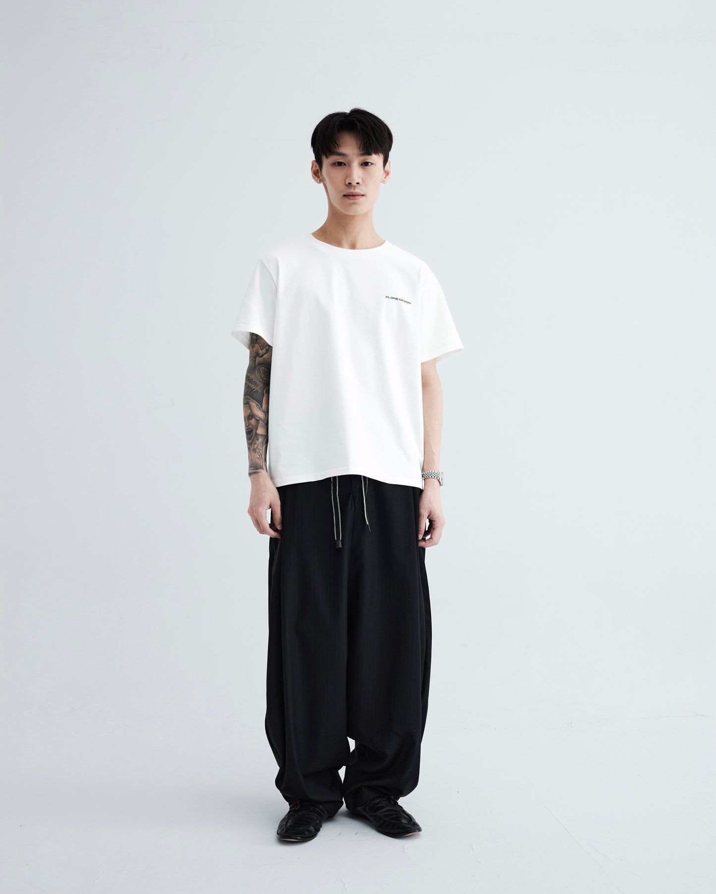 KLONE DESIGN - Basic Logo Tee – White