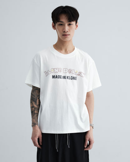 KLONE DESIGN - Star Logo Tee - White