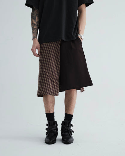 KLONE DESIGN - FAKE PLAID SKORTS