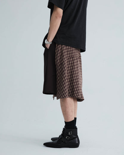 KLONE DESIGN - FAKE PLAID SKORTS