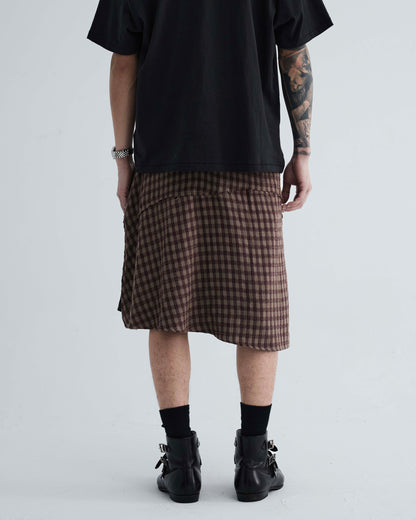 KLONE DESIGN - FAKE PLAID SKORTS