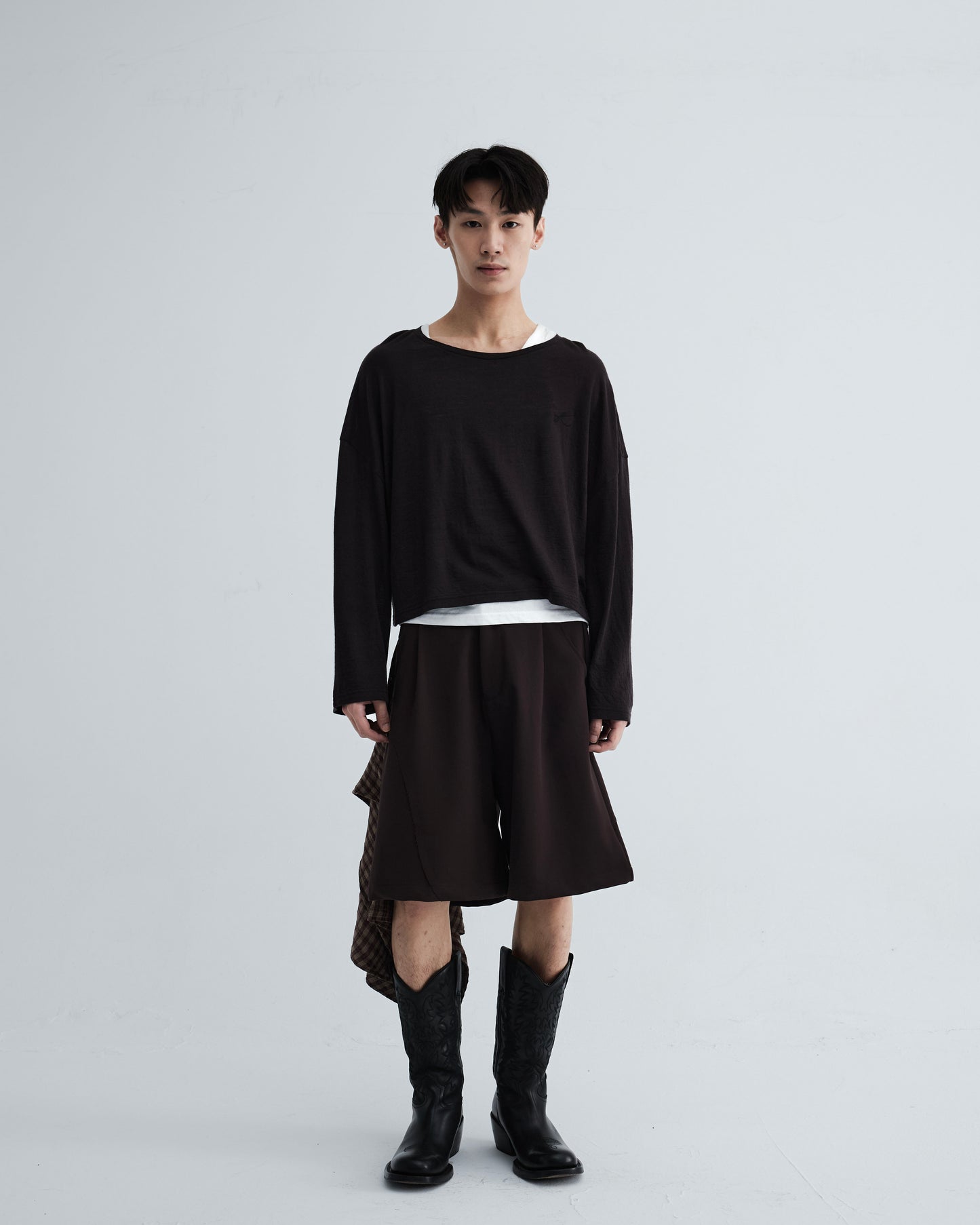 KLONE DESIGN - FAKE PLAID SKORTS