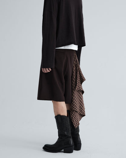 KLONE DESIGN - FAKE PLAID SKORTS