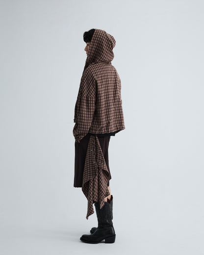 KLONE DESIGN - PLAID HOOD JACKET