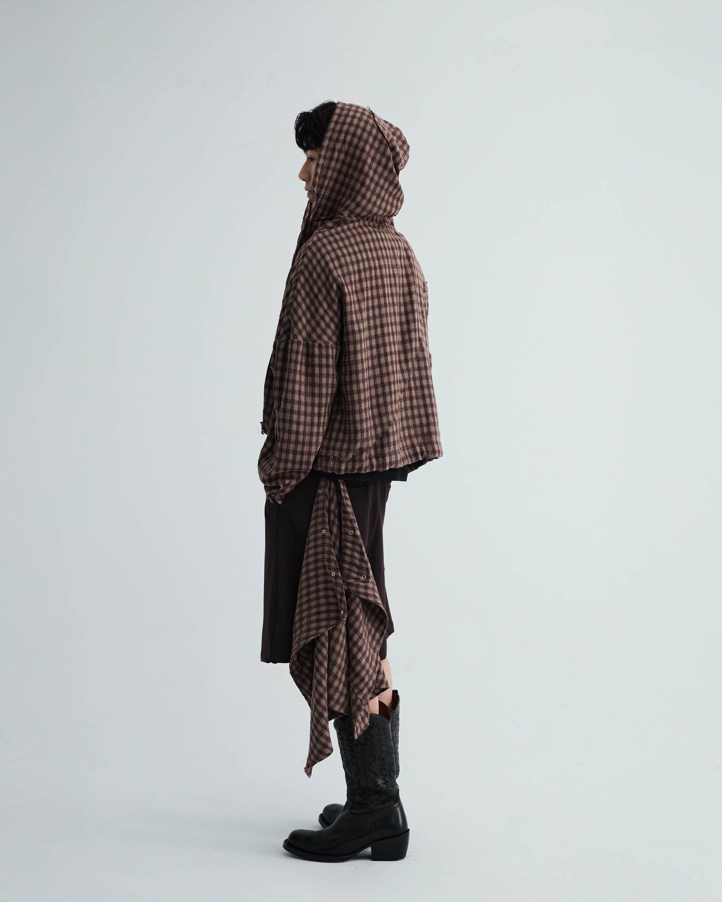 KLONE DESIGN - FAKE PLAID SKORTS