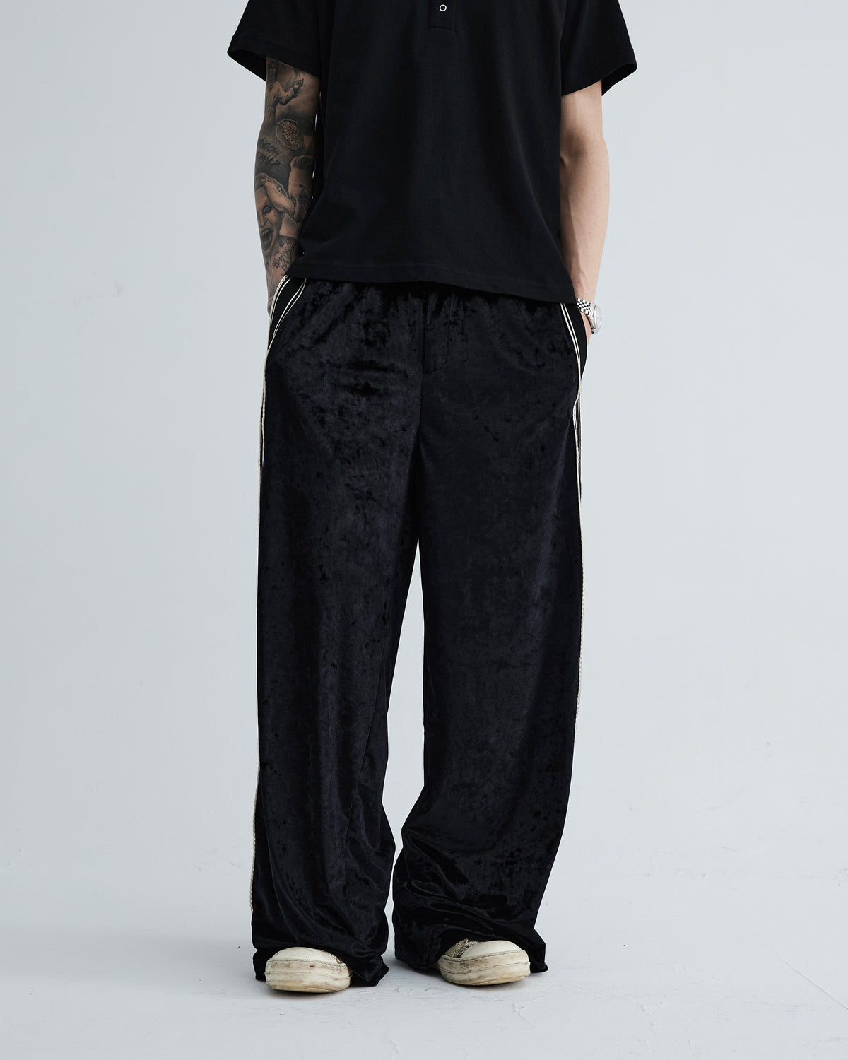 KLONE DESIGN - VELVET WIDE PANTS