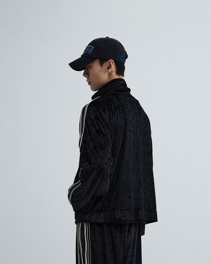 KLONE DESIGN - VELVET CROPPED ZIP JACKET - (MENS&WOMENS)