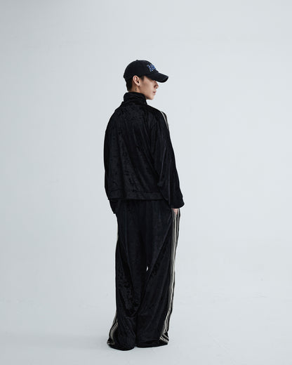 KLONE DESIGN - VELVET CROPPED ZIP JACKET - (MENS&WOMENS)
