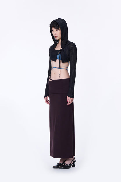 SILVER NINE - Sheer Hooded Cover-Up