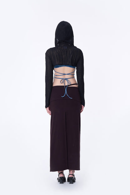 SILVER NINE - Sheer Hooded Cover-Up