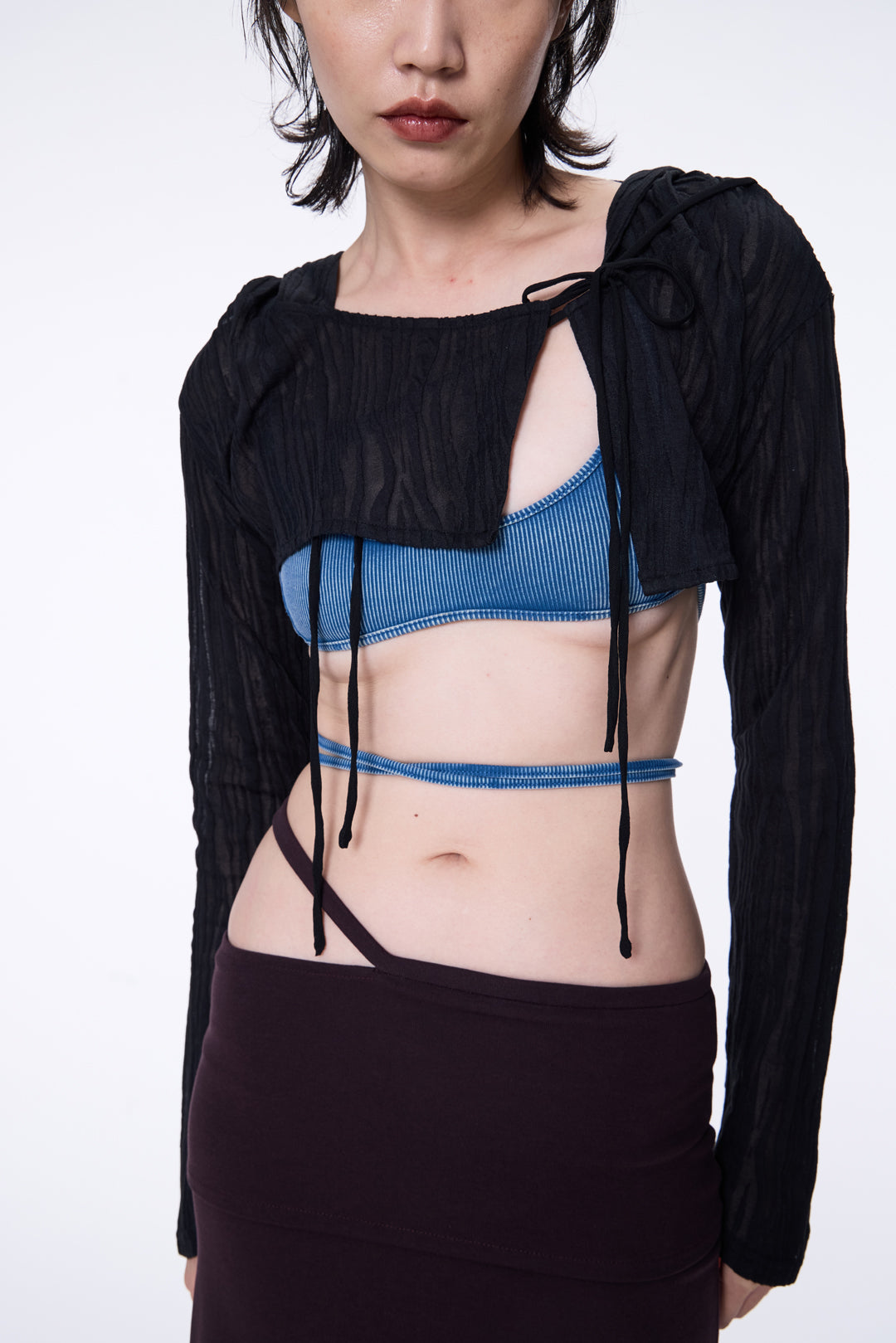 SILVER NINE - Sheer Hooded Cover-Up