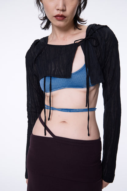 SILVER NINE - Sheer Hooded Cover-Up