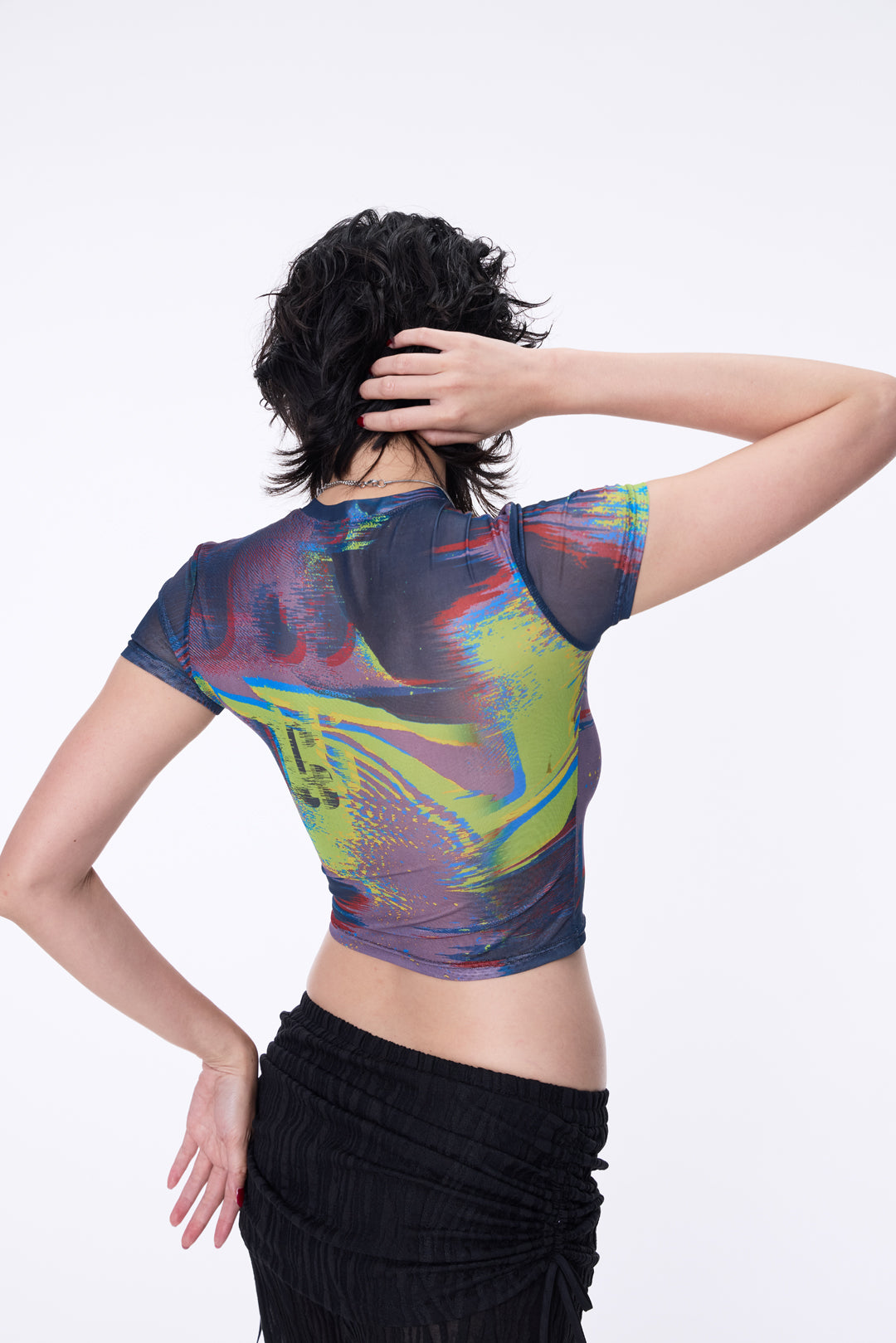 SILVER NINE - Fragments Print Top - Purple