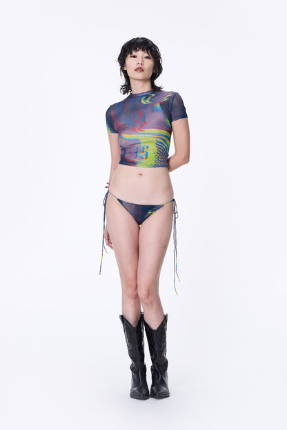 SILVER NINE - Fragments Print Top - Purple