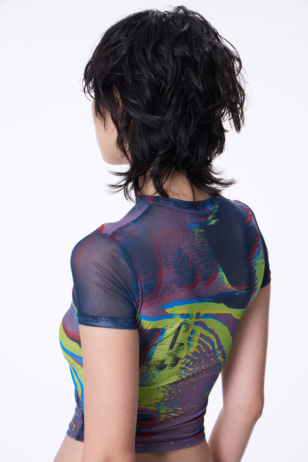 SILVER NINE - Fragments Print Top - Purple