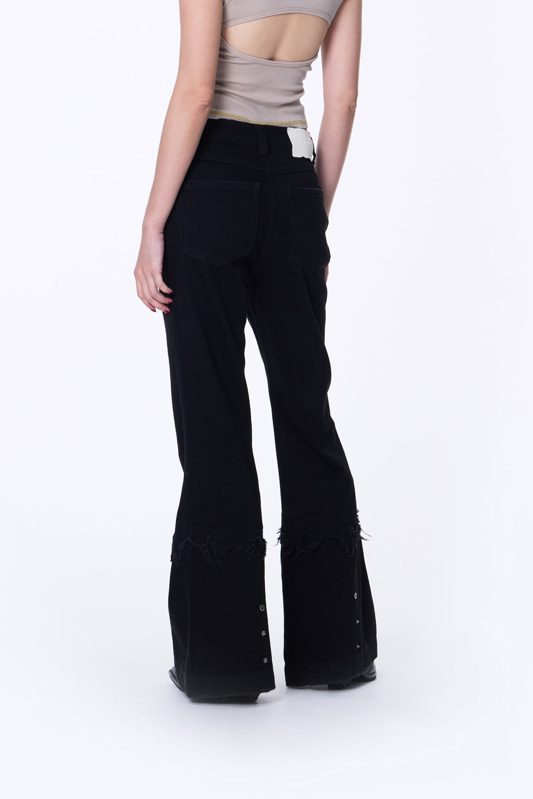 SILVER NINE - Small Flame Denim Flare Pants