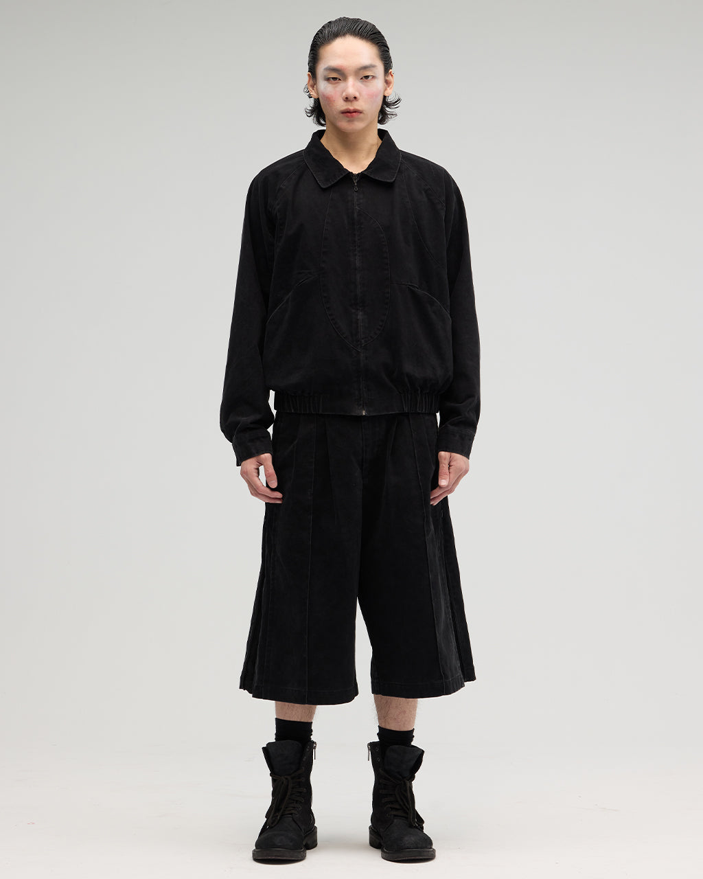 VACANT - Washed Slit Pants - Black