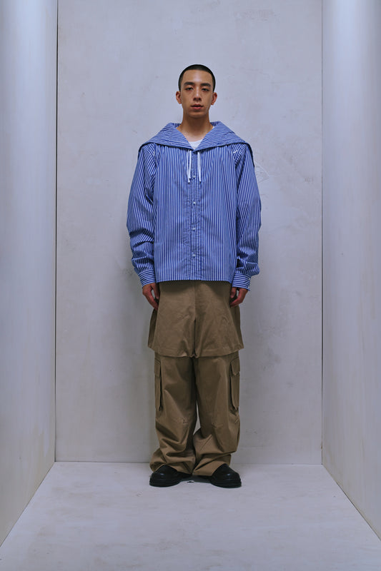 ENCLAVE - WILL WIDE-LEG “ROO-BAG” CARGO PANTS - Khaki