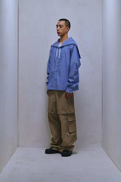 ENCLAVE - WILL WIDE-LEG “ROO-BAG” CARGO PANTS - Khaki
