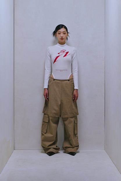 ENCLAVE - WILL WIDE-LEG “ROO-BAG” CARGO PANTS - Khaki