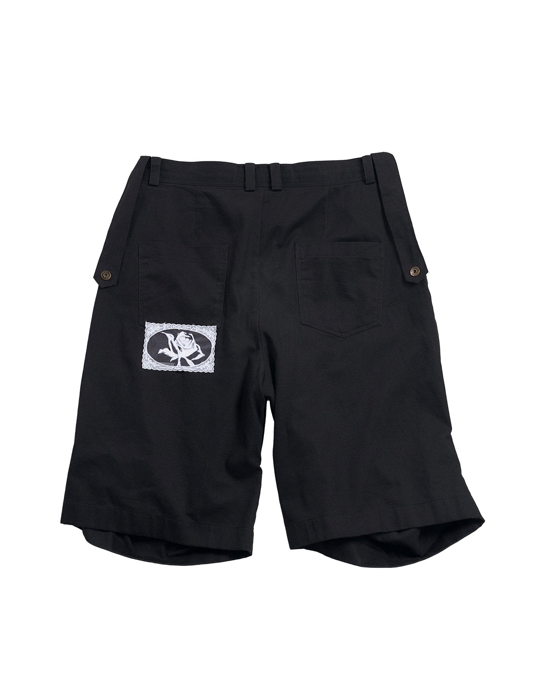 ENCLAVE - 3D CUTTING “CALLA” SHORTS - Black