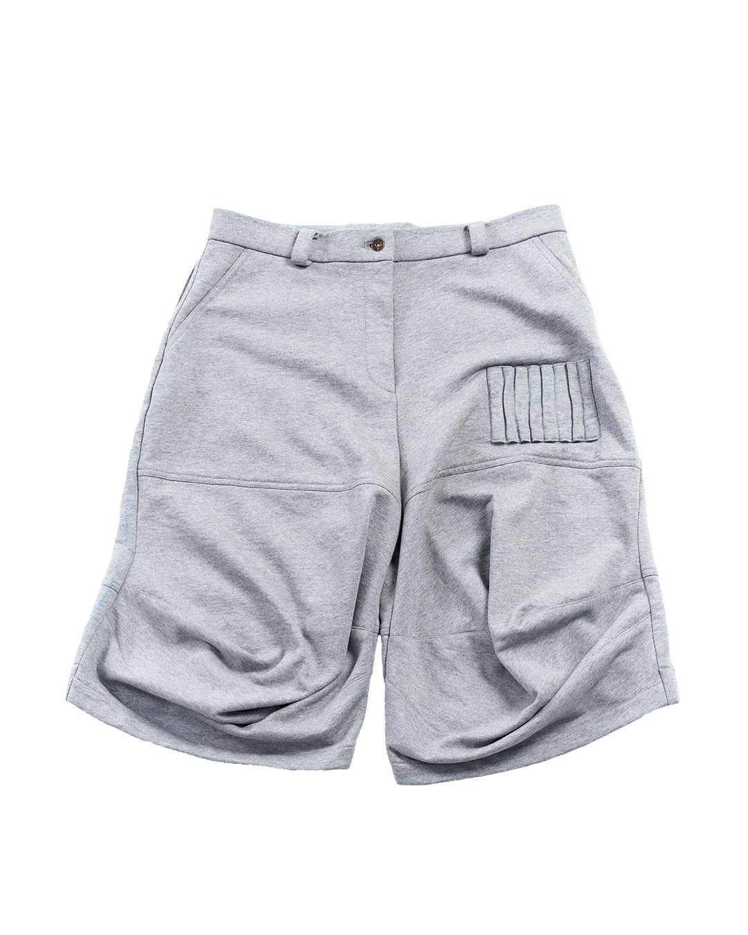 ENCLAVE - 3D CUTTING “CALLA” SWEAT SHORTS - Grey