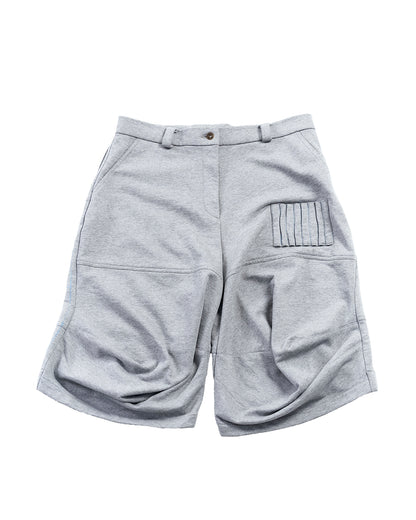 ENCLAVE - 3D CUTTING “CALLA” SWEAT SHORTS - Grey
