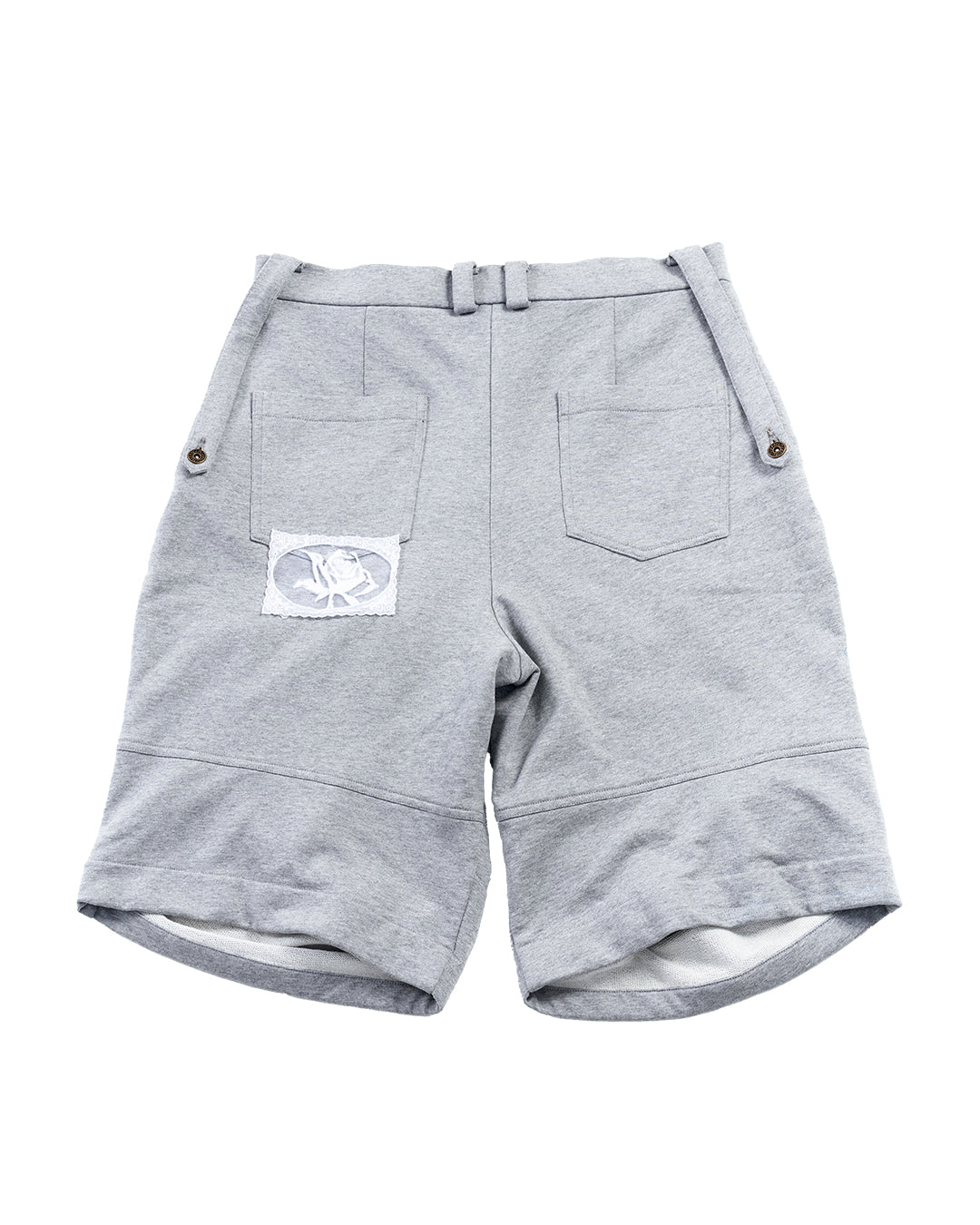 ENCLAVE - 3D CUTTING “CALLA” SWEAT SHORTS - Grey