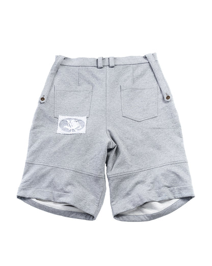 ENCLAVE - 3D CUTTING “CALLA” SWEAT SHORTS - Grey