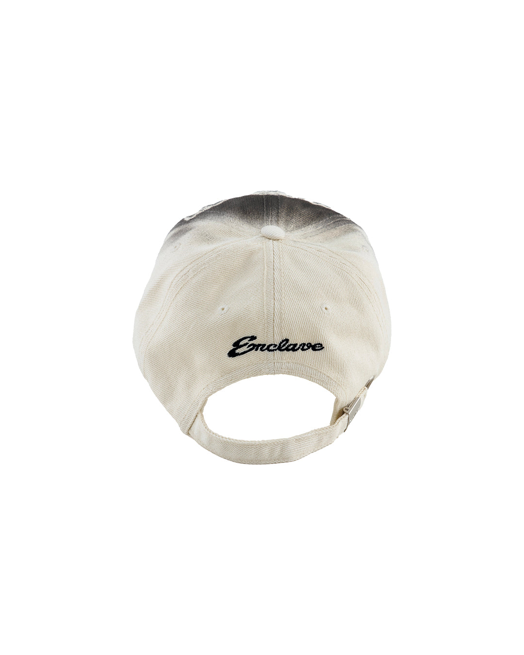 ENCLAVE - LACE-LOOKED SPRAY PRINT "CUT-OFF" CAP - White
