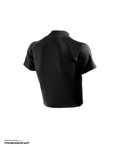 PROTOTYP - PTP-26S-TT-008 SONIC WMS Active Cropped Top (SIL Ver.) - Black