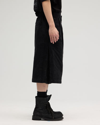 VACANT - Washed Slit Pants - Black