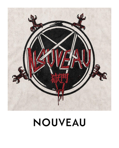 NOUVEAU - BOXY THE DOOR TO HELL CONTRAST COLOR  T-SHIRT IN COTTON JERSEY