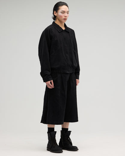 VACANT - Washed Harrington Jacket - Black