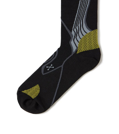 NOZZLE QUIZ -Cordura® Cay Crew Socks 中高筒休閒襪 -礁黑