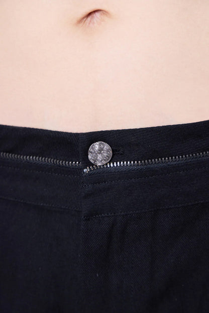 SILVER NINE - 2-Way Color-Block Zip Denim Pants