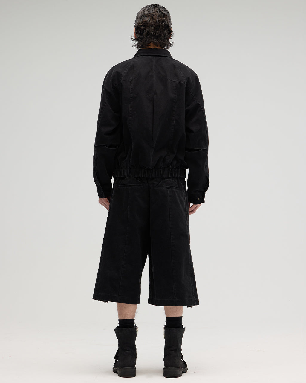 VACANT - Washed Slit Pants - Black