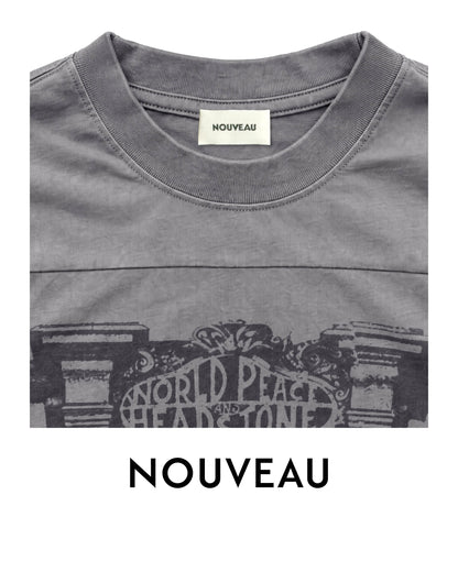 NOUEVAU - BOXY DEEP NOUVEAU IN CONCERT T-SHIRT IN COTTON JERSEY