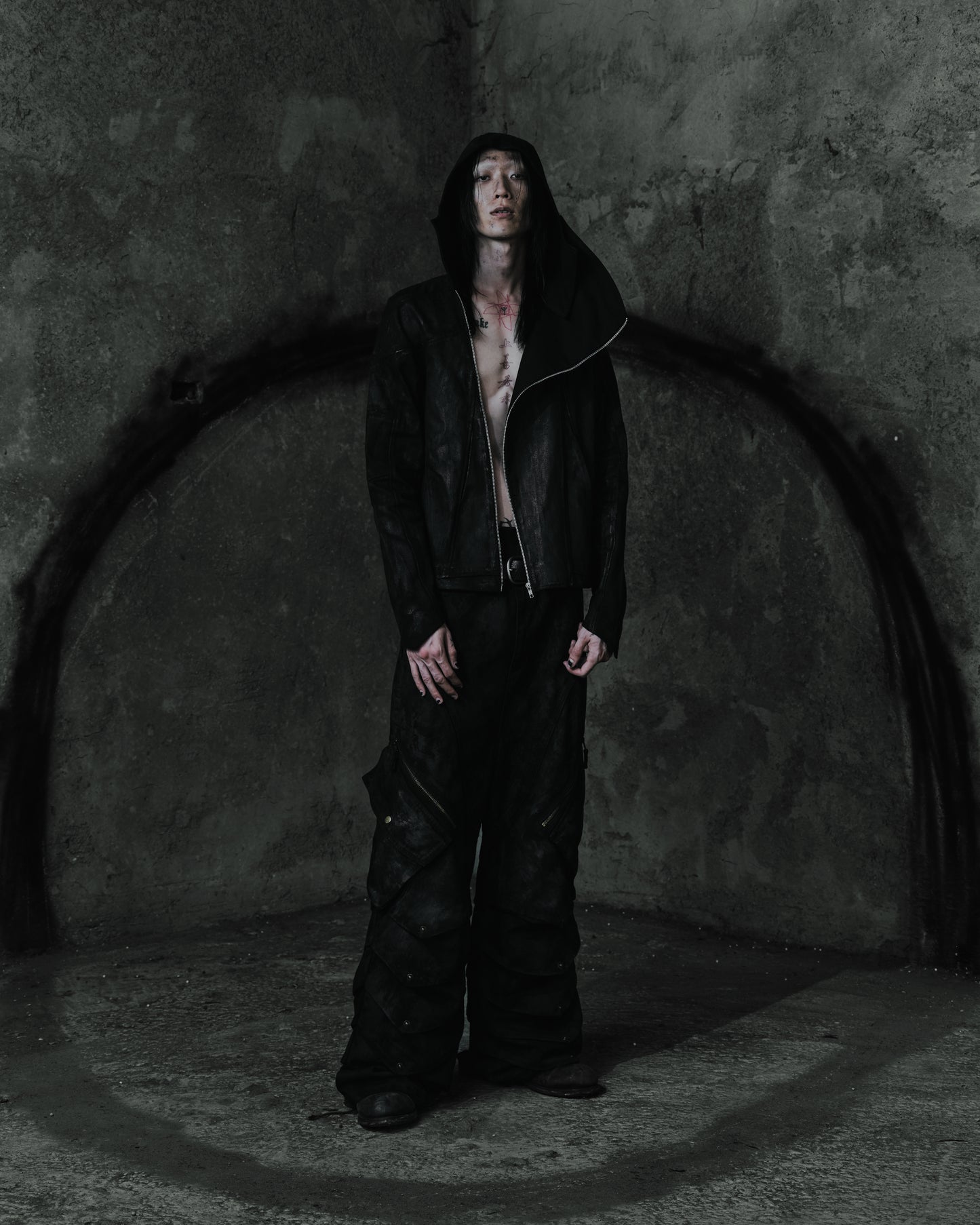 renkè - Coated Cargo Armour Trousers