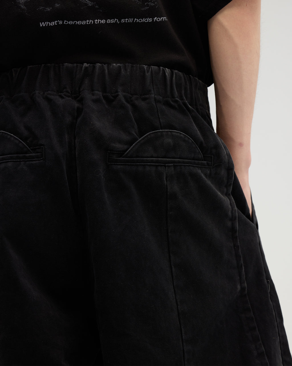 VACANT - Washed Slit Pants - Black