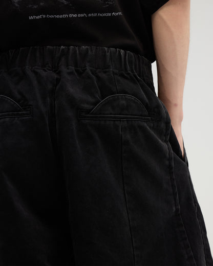 VACANT - Washed Slit Pants - Black