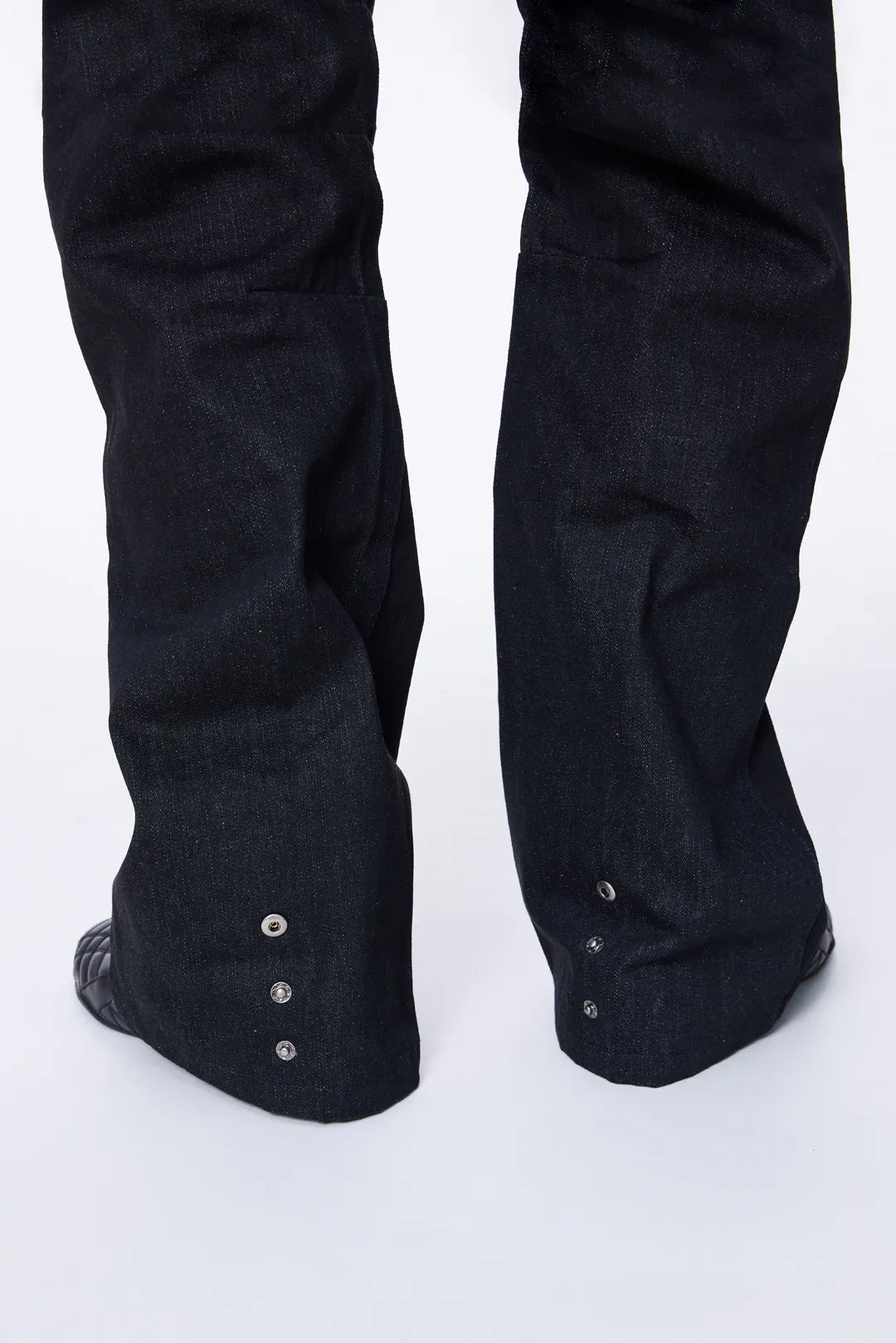SILVER NINE - 2-Way Color-Block Zip Denim Pants